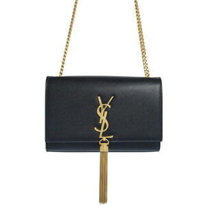 SAINT LAURENT PARIS YSL Logo Kate Chain Shoulder Bag